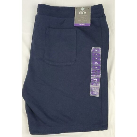 Men's French Terry Shorts super comfy navy blue XL and XXL - Picture 1 of 4